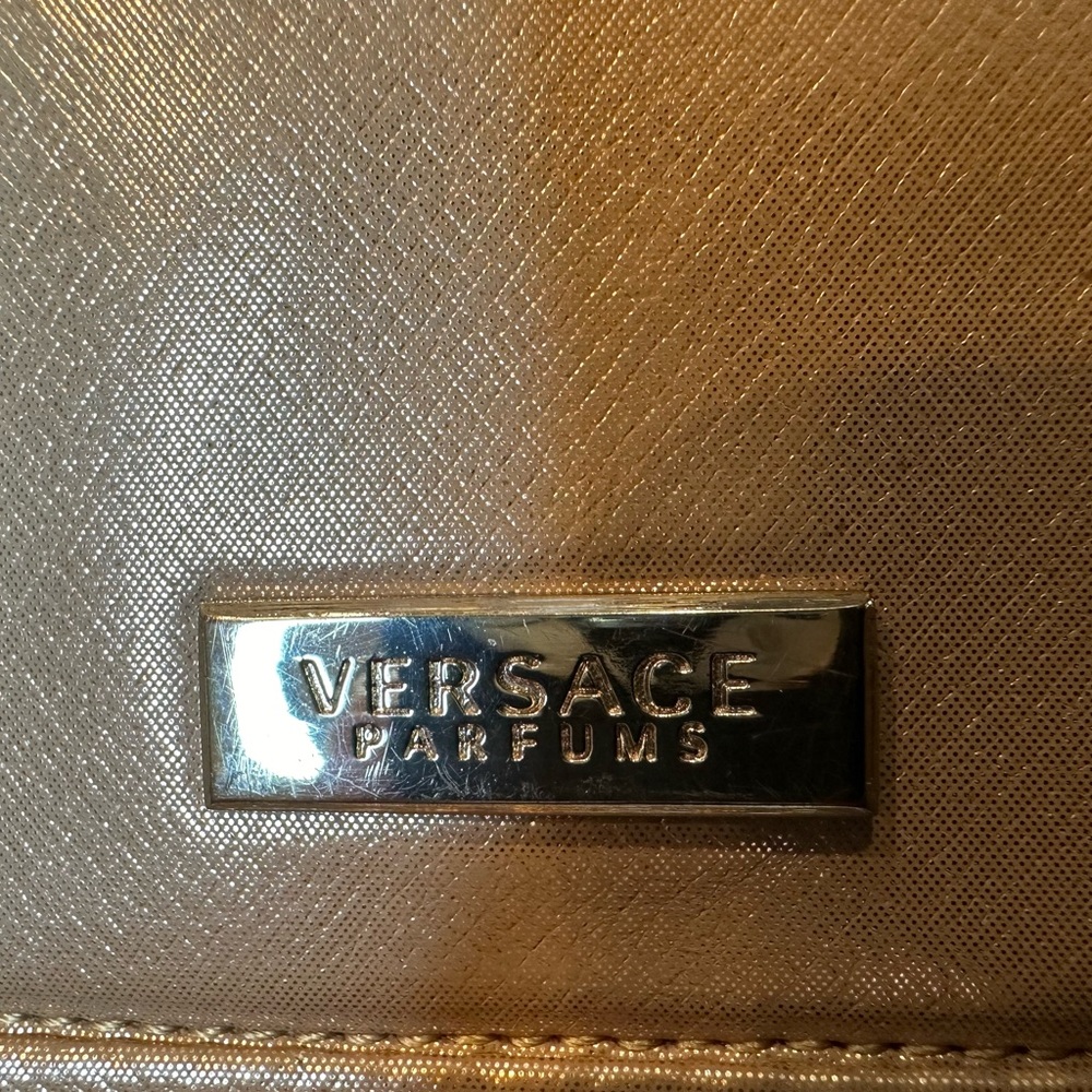 Versace Parfume Toiletry Bag| Cream- Gold Color - Picture 4 of 12